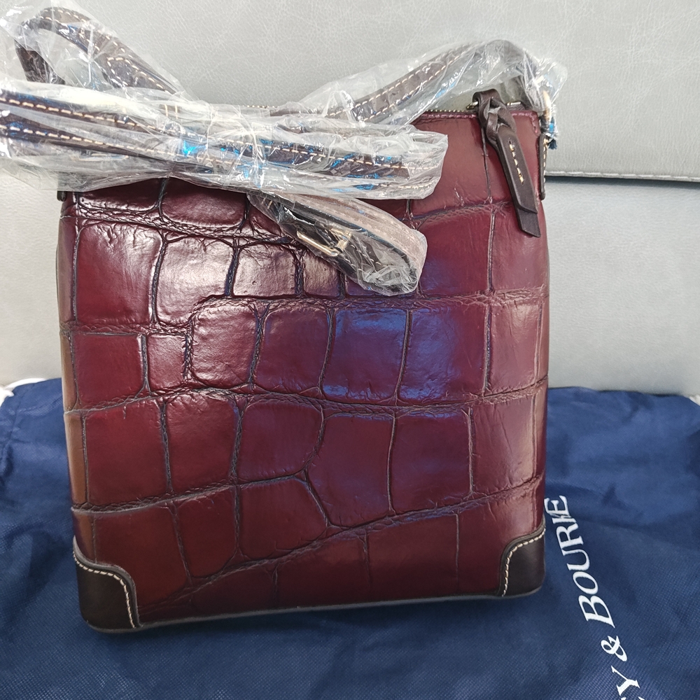 Dooney & Bourke Burgundy Crossbody Bag - Picture 2 of 10